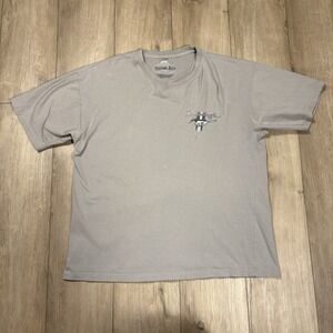 Newport Blue Mustang Shirt Mens XL Gray Graphic Muscle Car Unleashed Ford Racing